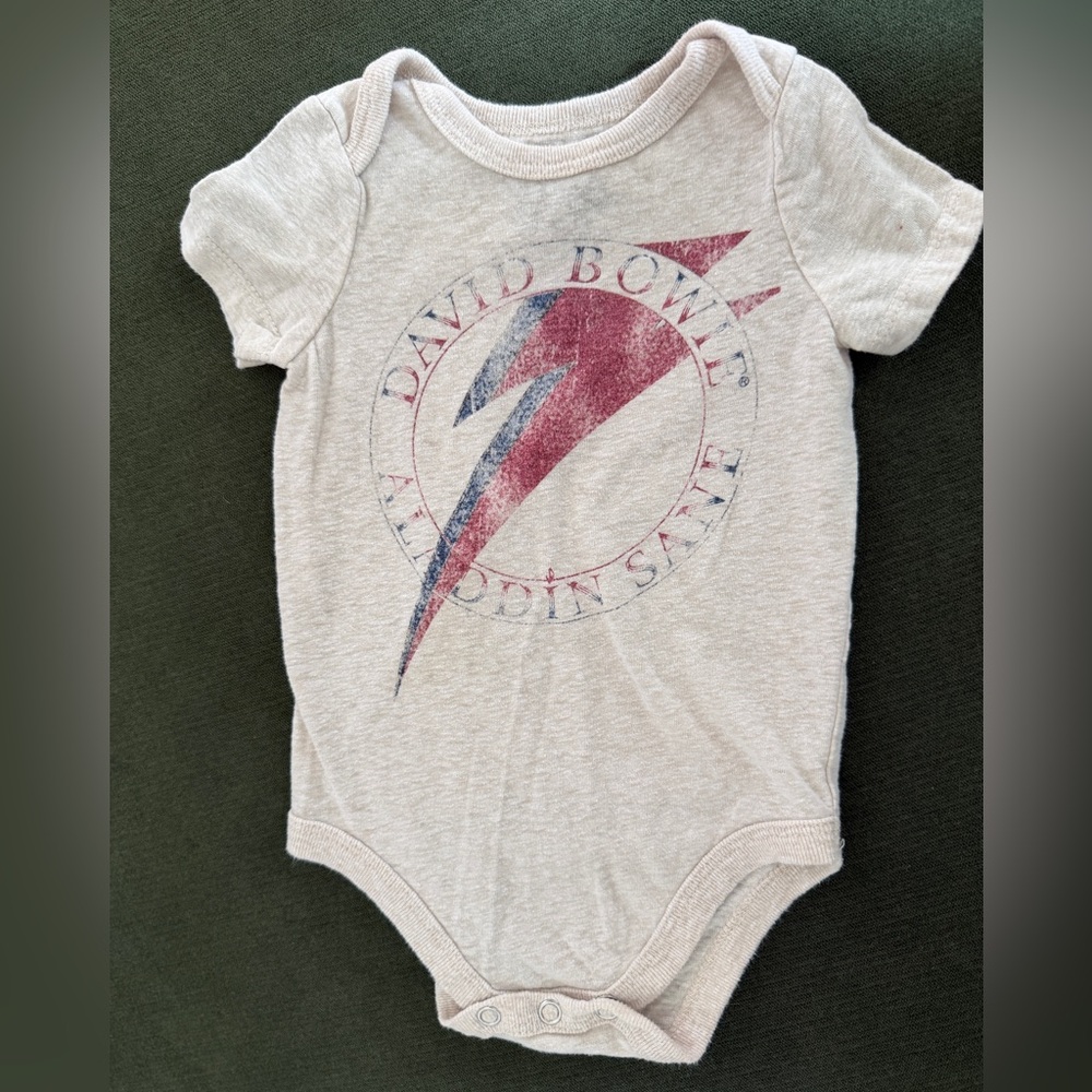David Bowie Onesie, Size 0-3 Months